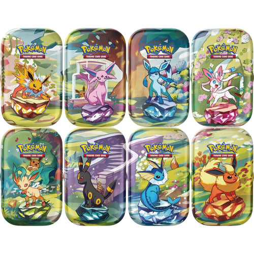 Pokémon TCG: Prismatic Evolutions Mini Tins Display