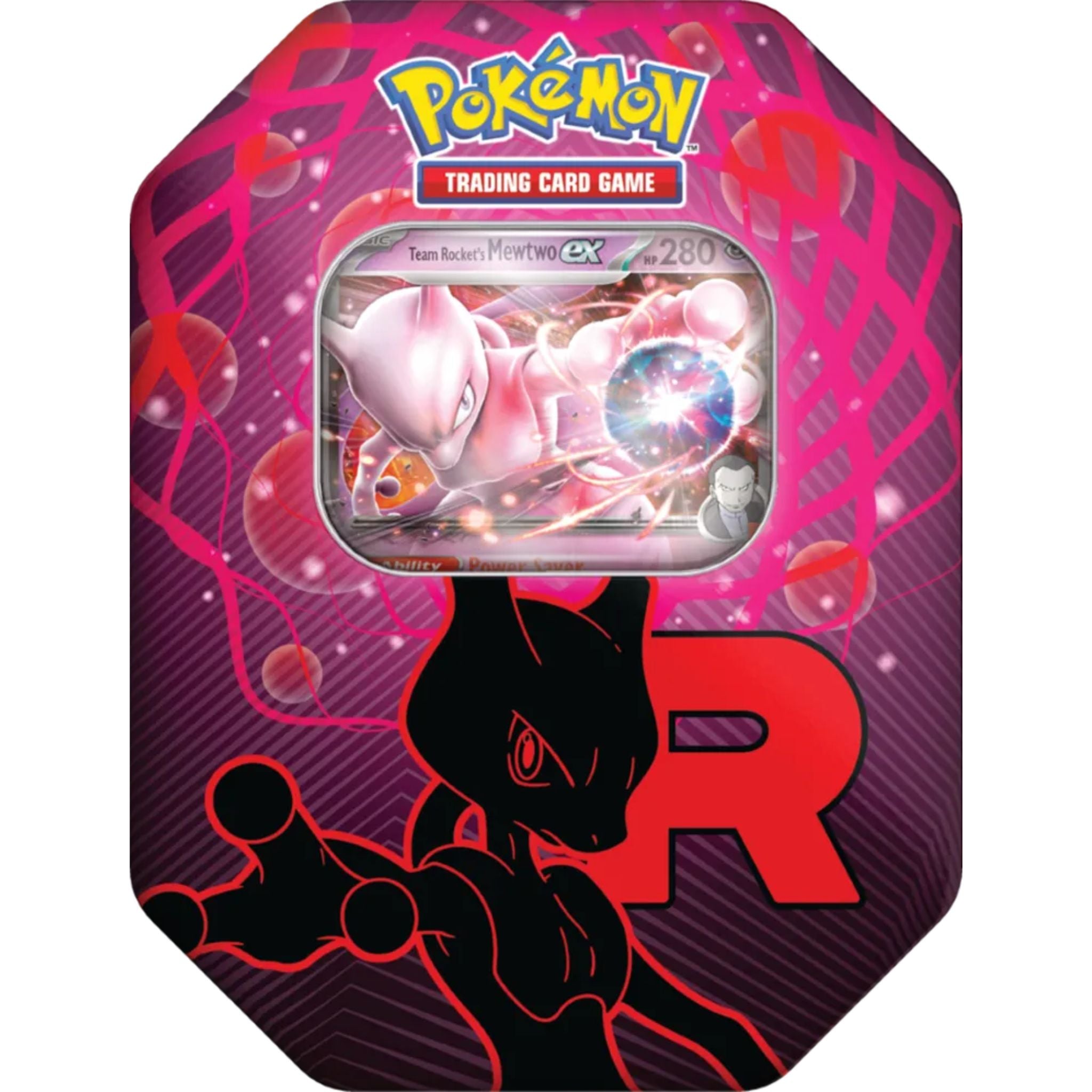 Pokémon TCG: Team Rocket's Mewtwo ex Tin