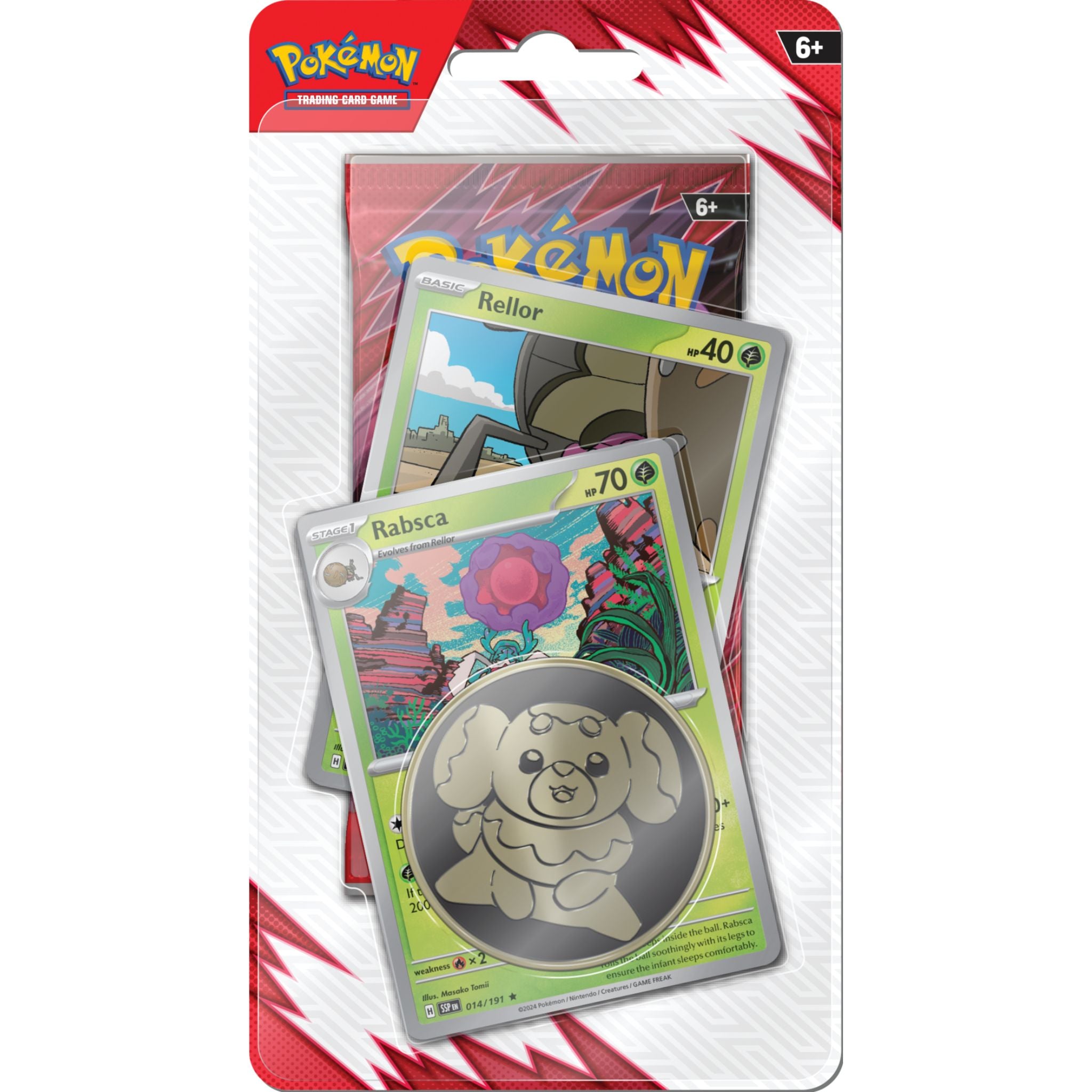 Pokémon TCG: Destined Rivals 1-Pack Blister Rellor & Rabsca