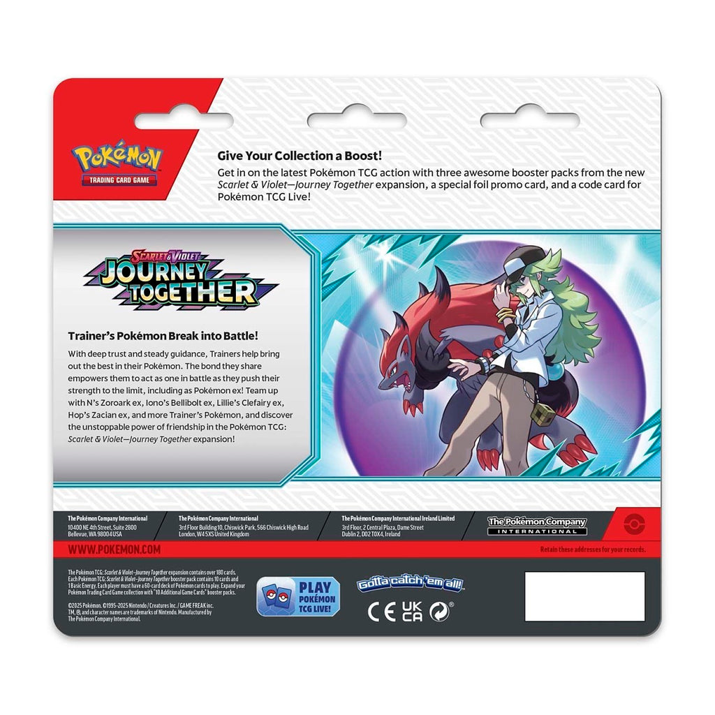 Pokémon TCG: Journey Together Scrafty 3-Pack Blister