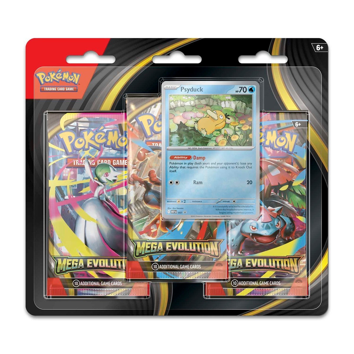 Pokémon TCG: Mega Evolution Psyduck 3-Pack Blister