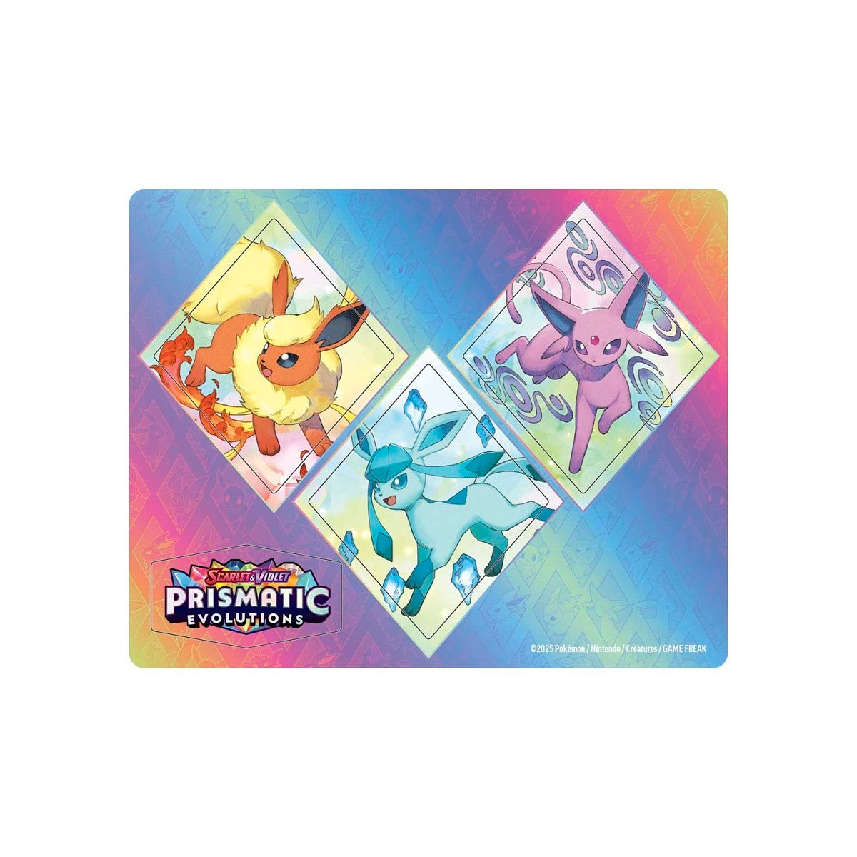 Pokémon TCG: Prismatic Evolutions Glaceon Tech Sticker Collection 3-Pack Blister