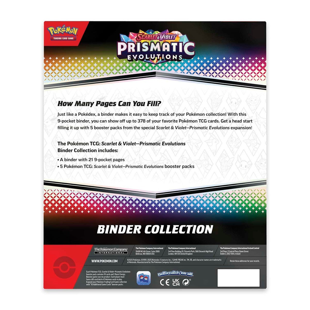 Pokémon TCG: Prismatic Evolutions Binder Collection