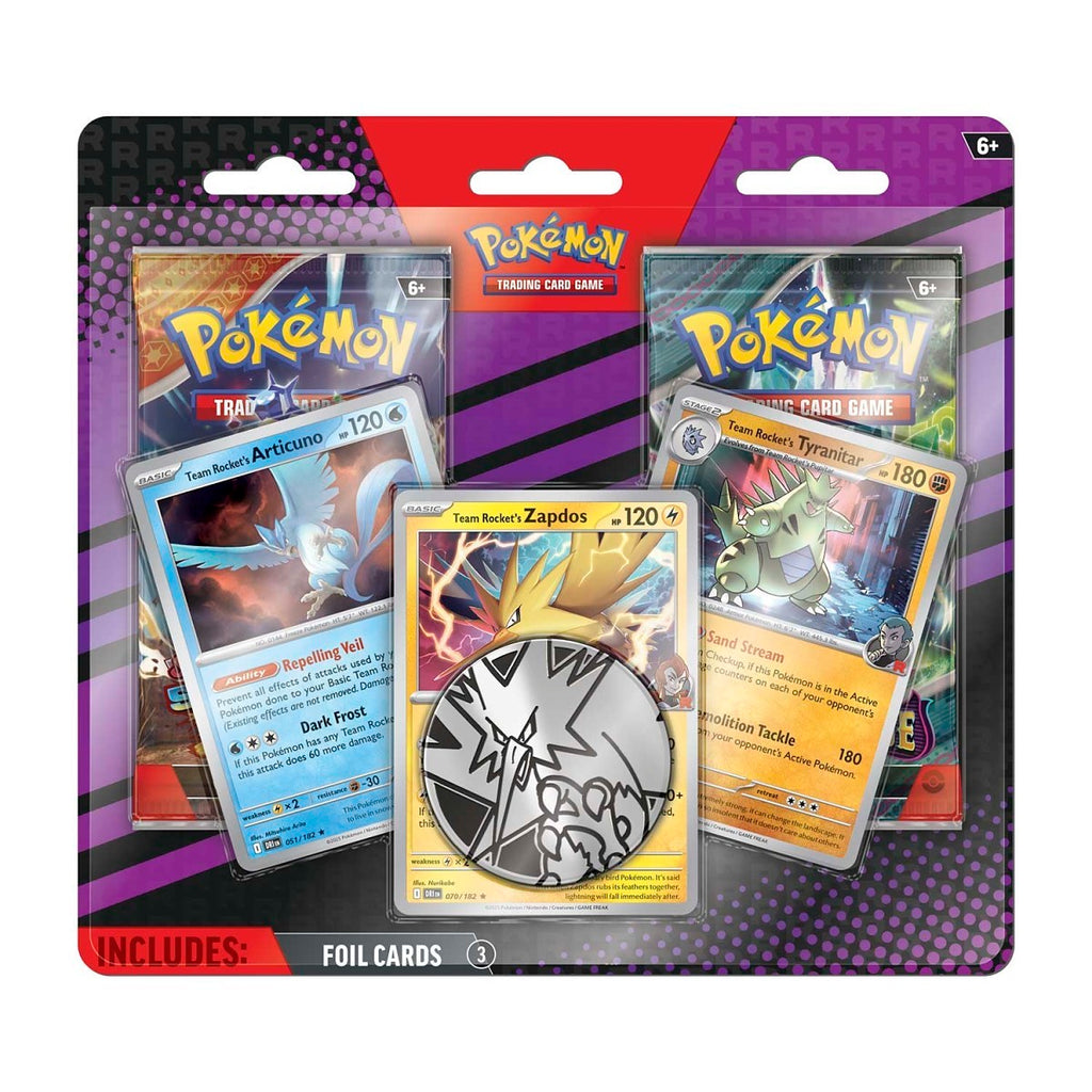 Pokémon TCG: Enhanced 2-Pack Blister: Team Rocket's Articuno, Zapdos & Tyranitar