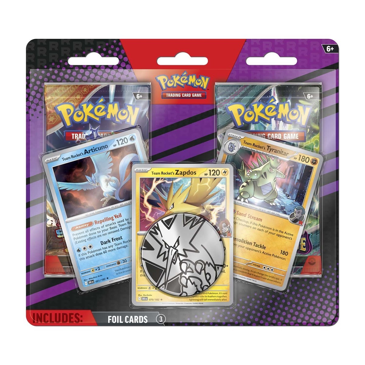 Pokémon TCG: Enhanced 2-Pack Blister: Team Rocket's Articuno, Zapdos & Tyranitar
