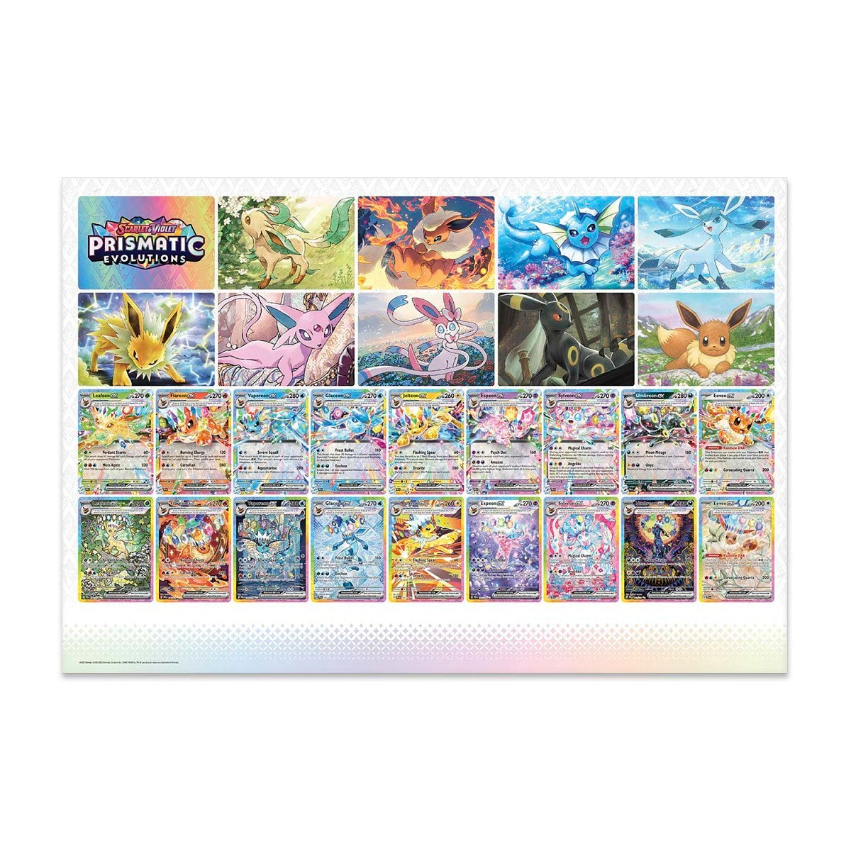 Pokémon TCG: Prismatic Evolutions Poster Collection