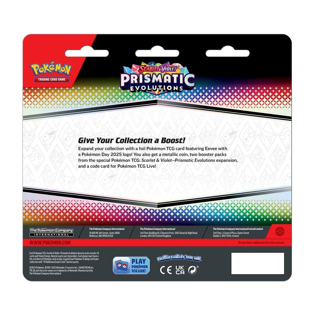 Pokémon TCG: Prismatic Evolutions Eevee 2-Pack Blister
