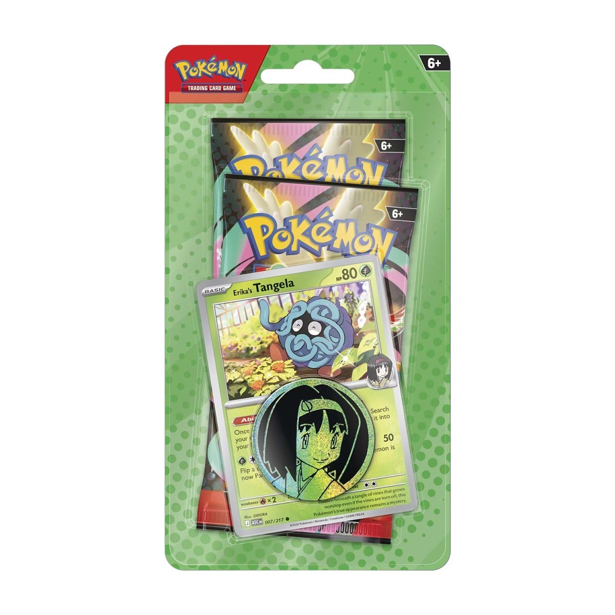 Pokémon TCG: Ascended Heroes Erika's Tangela 2-Pack Blister
