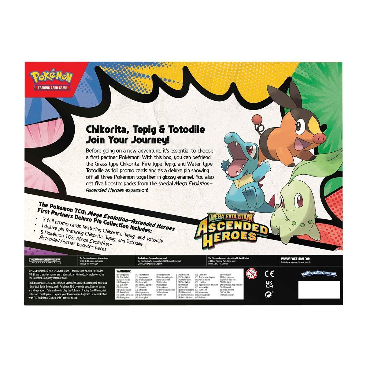 Pokémon TCG: Ascended Heroes First Partners Deluxe Pin Collection