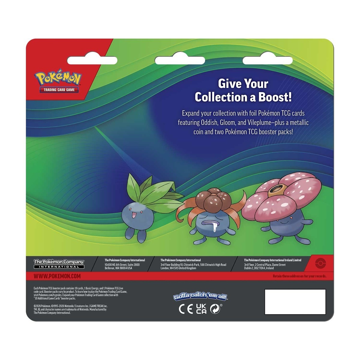 Pokémon TCG: Enhanced 2-Pack Blister: Oddish, Gloom & Vileplume