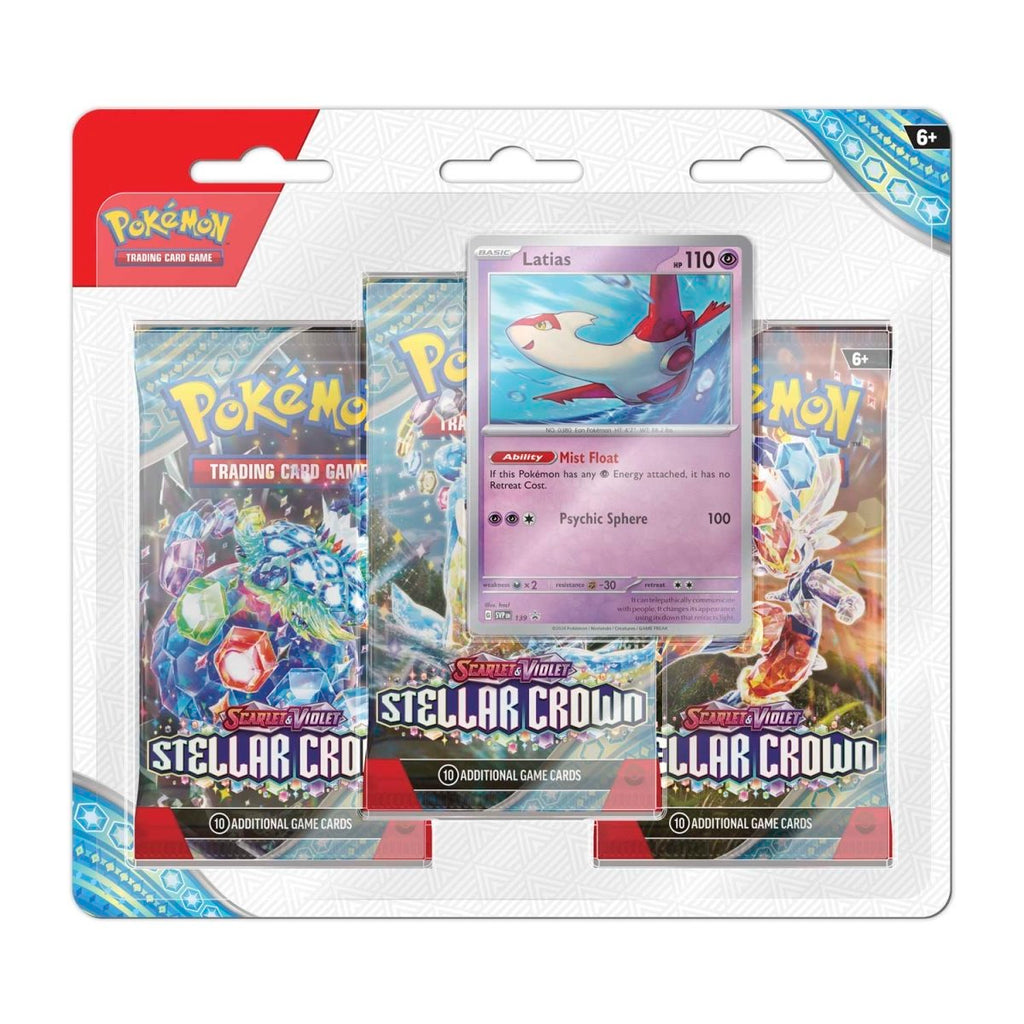 Pokémon TCG: Stellar Crown Latias 3-Pack Blister