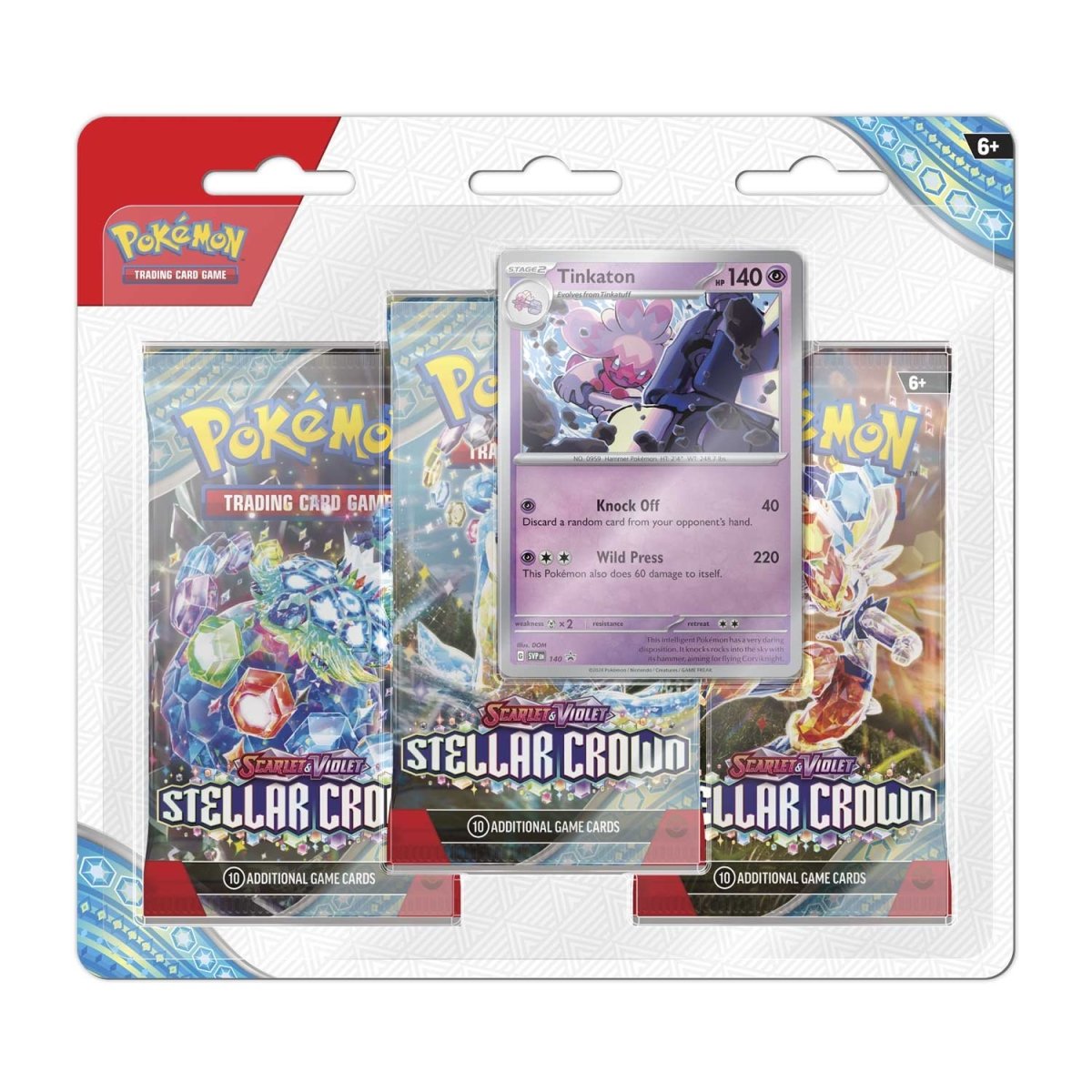 Pokémon TCG: Stellar Crown Tinkaton 3-Pack Blister