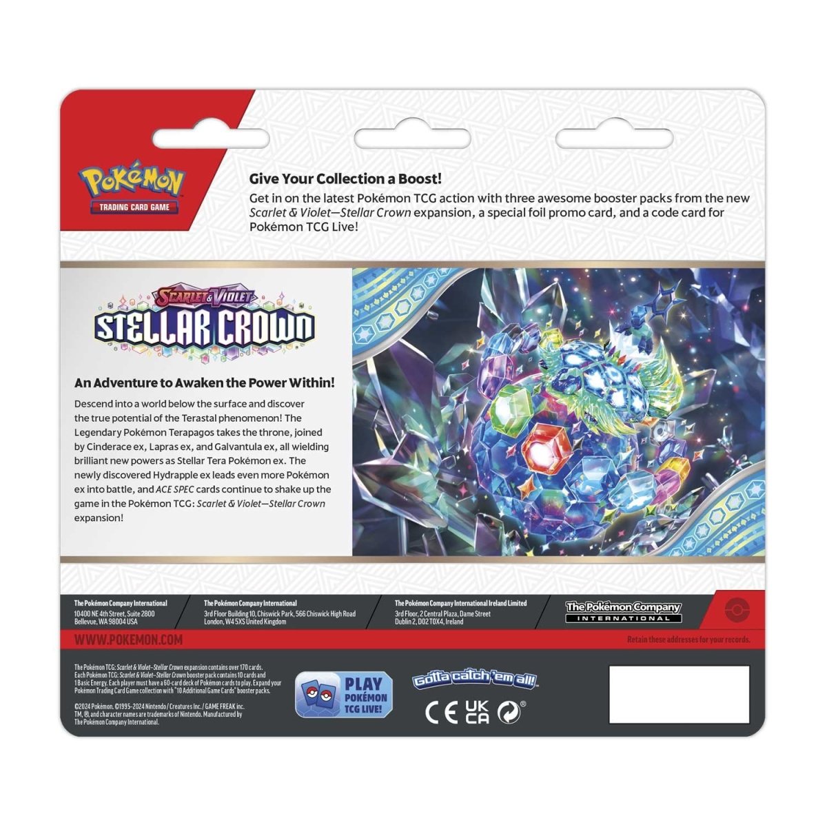 Pokémon TCG: Stellar Crown Tinkaton 3-Pack Blister