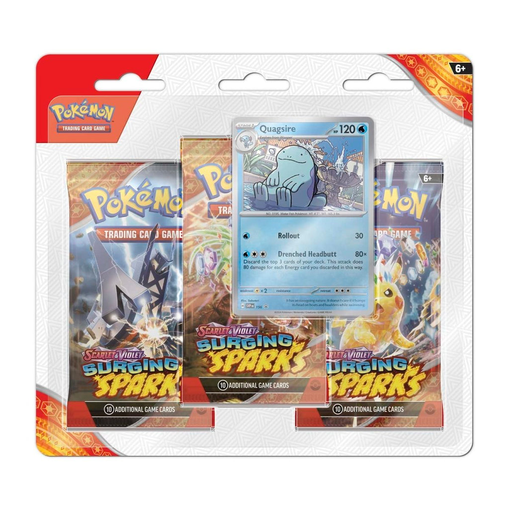 Pokémon TCG: Surging Sparks Quagsire 3-Pack Blister
