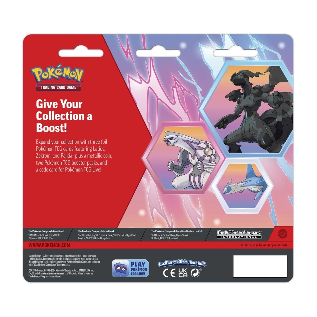 Pokémon TCG: Enhanced 2-Pack Blister Zekrom, Latios & Palkia