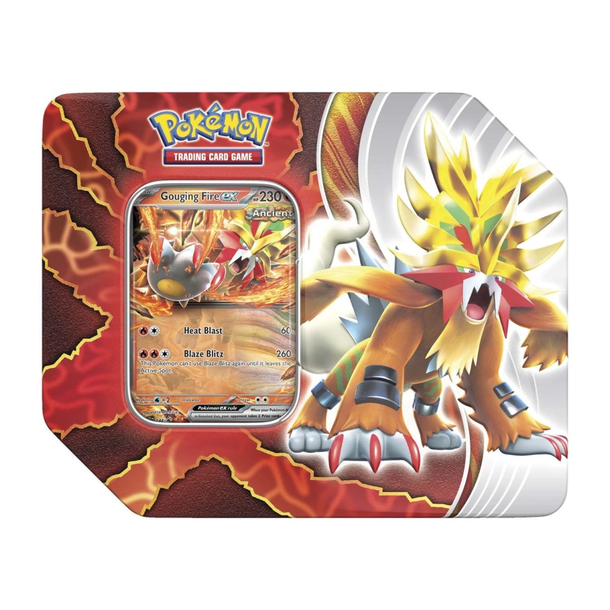 Pokémon TCG: Paradox Destinies Gouging Fire Tin
