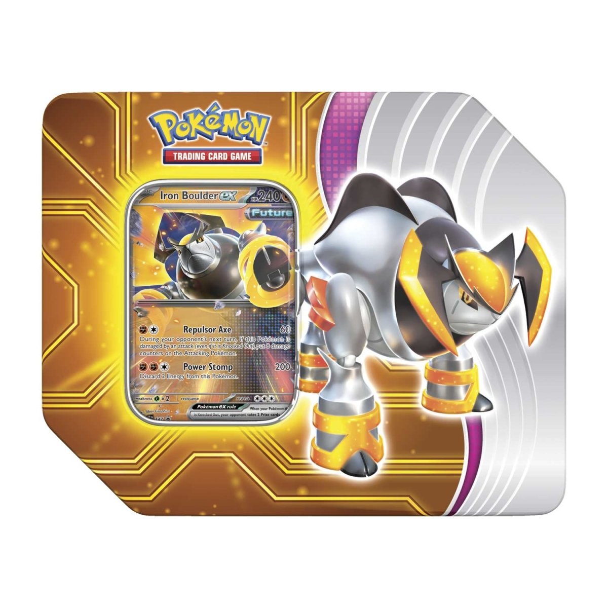 Pokémon TCG: Paradox Destinies Iron Boulder Tin