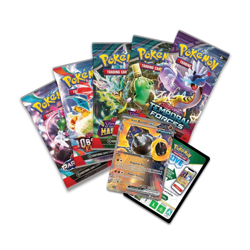 Pokémon TCG: Paradox Destinies Iron Boulder Tin