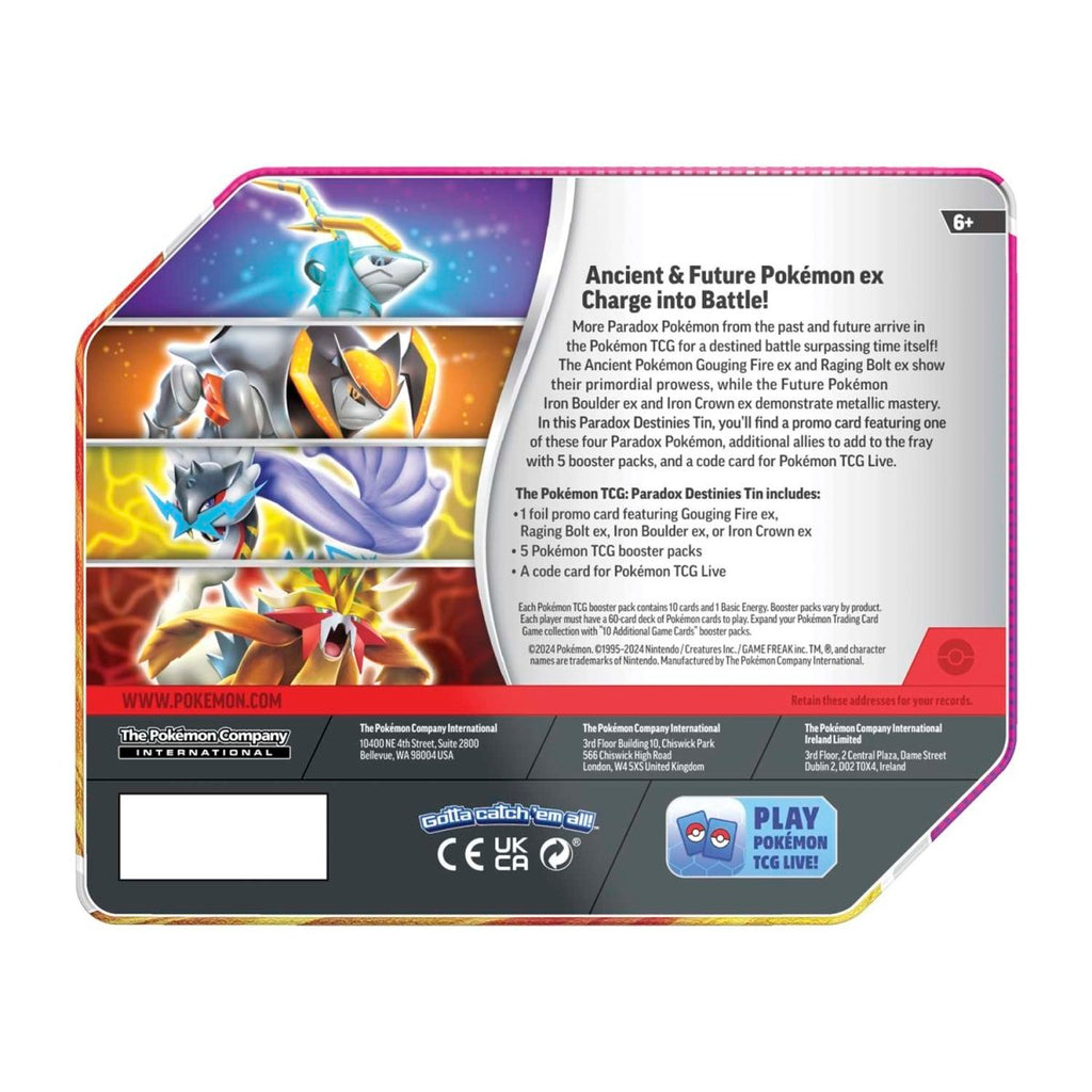 Pokémon TCG: Paradox Destinies Iron Crown Tin