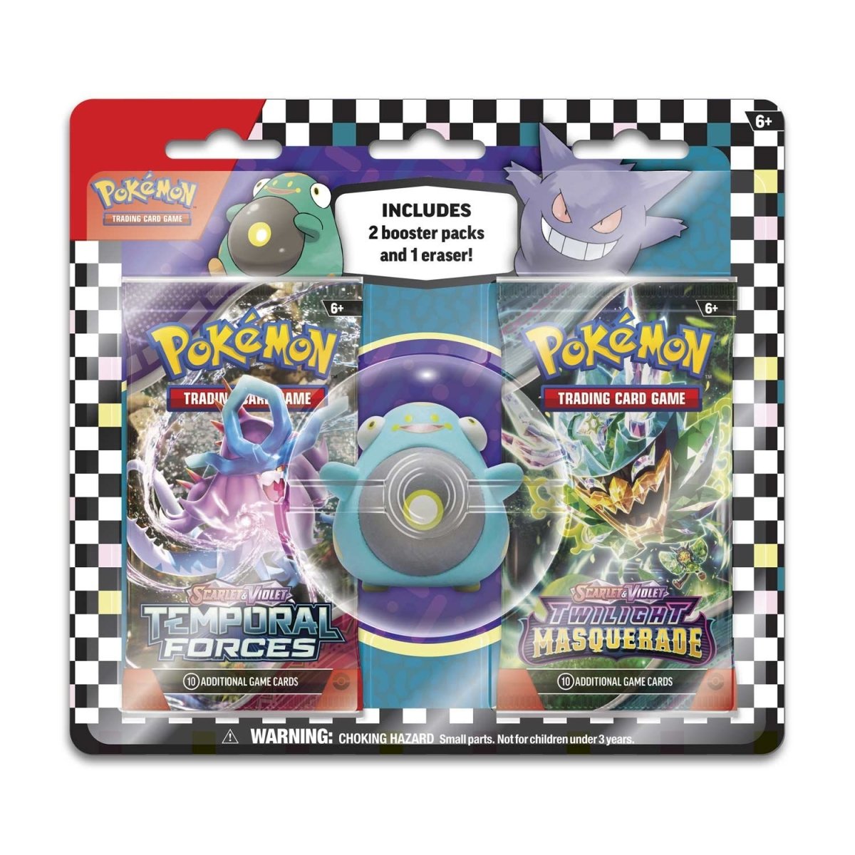 Pokémon TCG: 2024 Bellibolt Eraser 2-Pack Blister