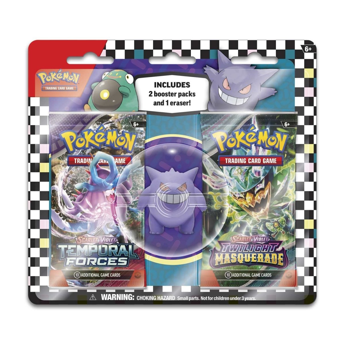 Pokémon TCG: 2024 Gengar Eraser 2-Pack Blister