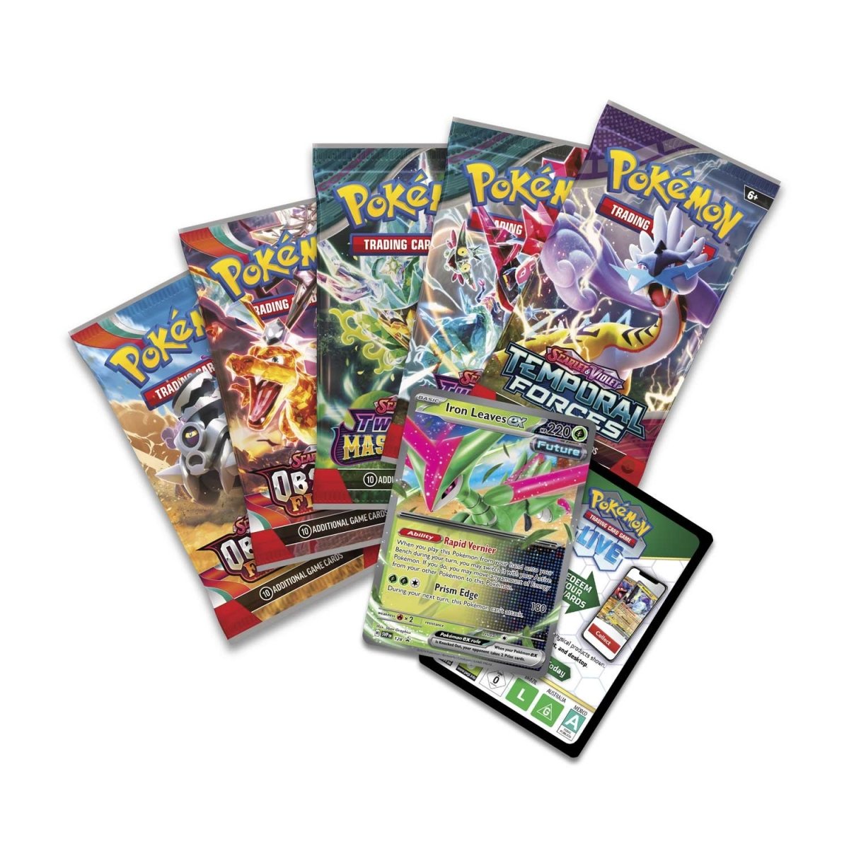 Pokémon TCG: Paradox Clash Iron Leaves Tin