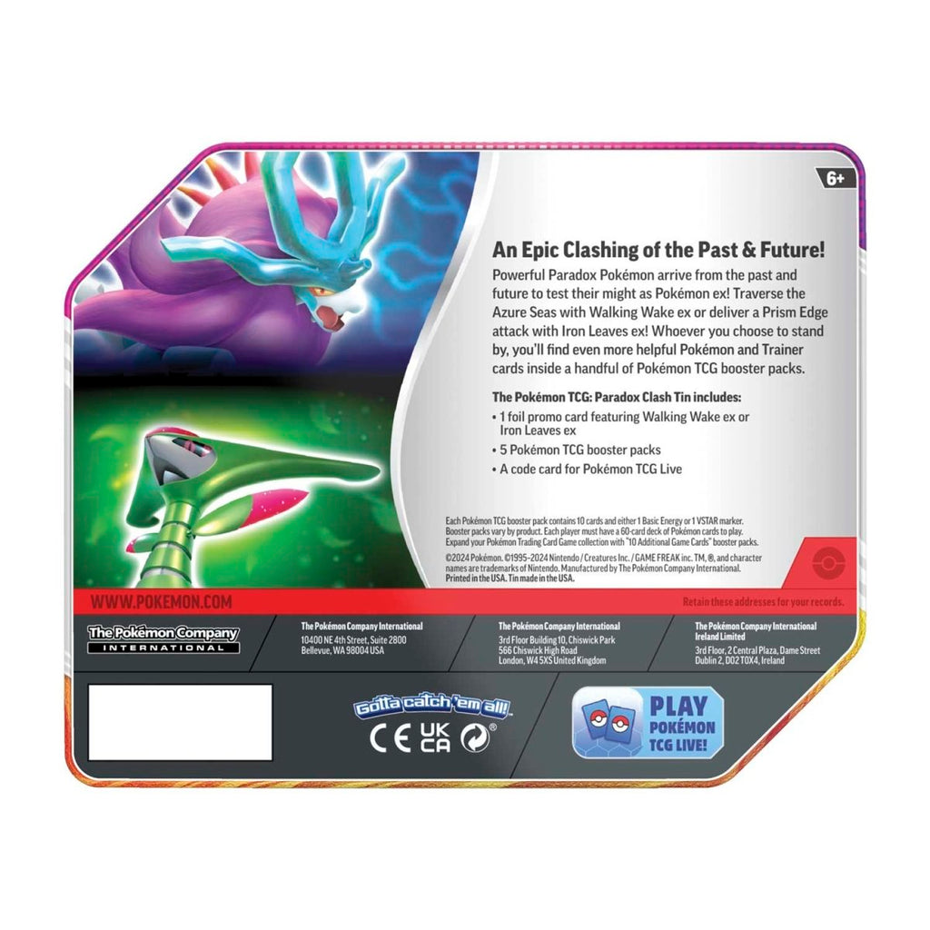 Pokémon TCG: Paradox Clash Iron Leaves Tin
