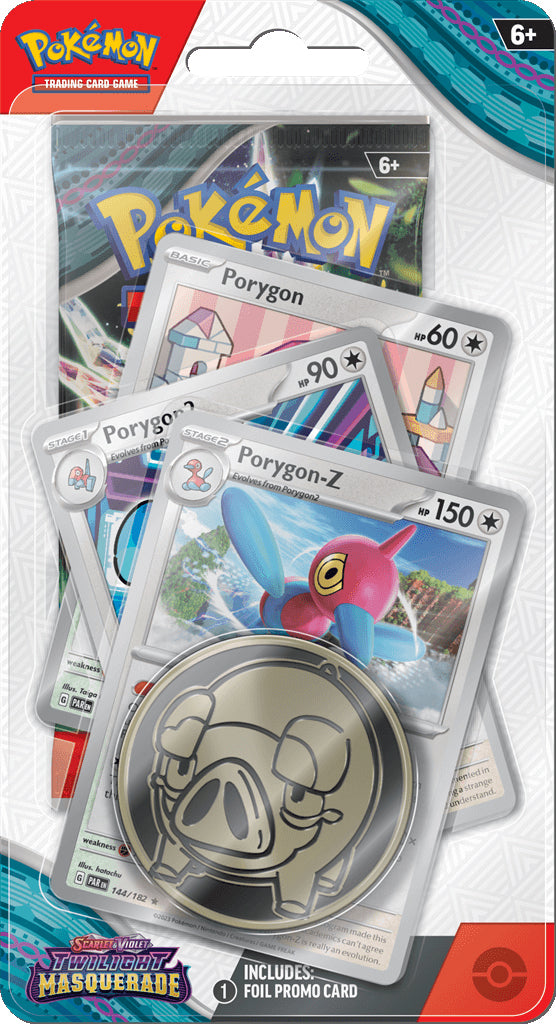 Pokémon TCG: Twilight Masquerade 1-Pack Blister Porygon, Porygon2 & Porygon-Z