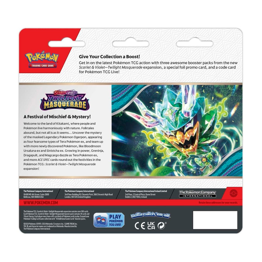 Pokémon TCG: Twilight Masquerade Revavroom 3-Pack Blister