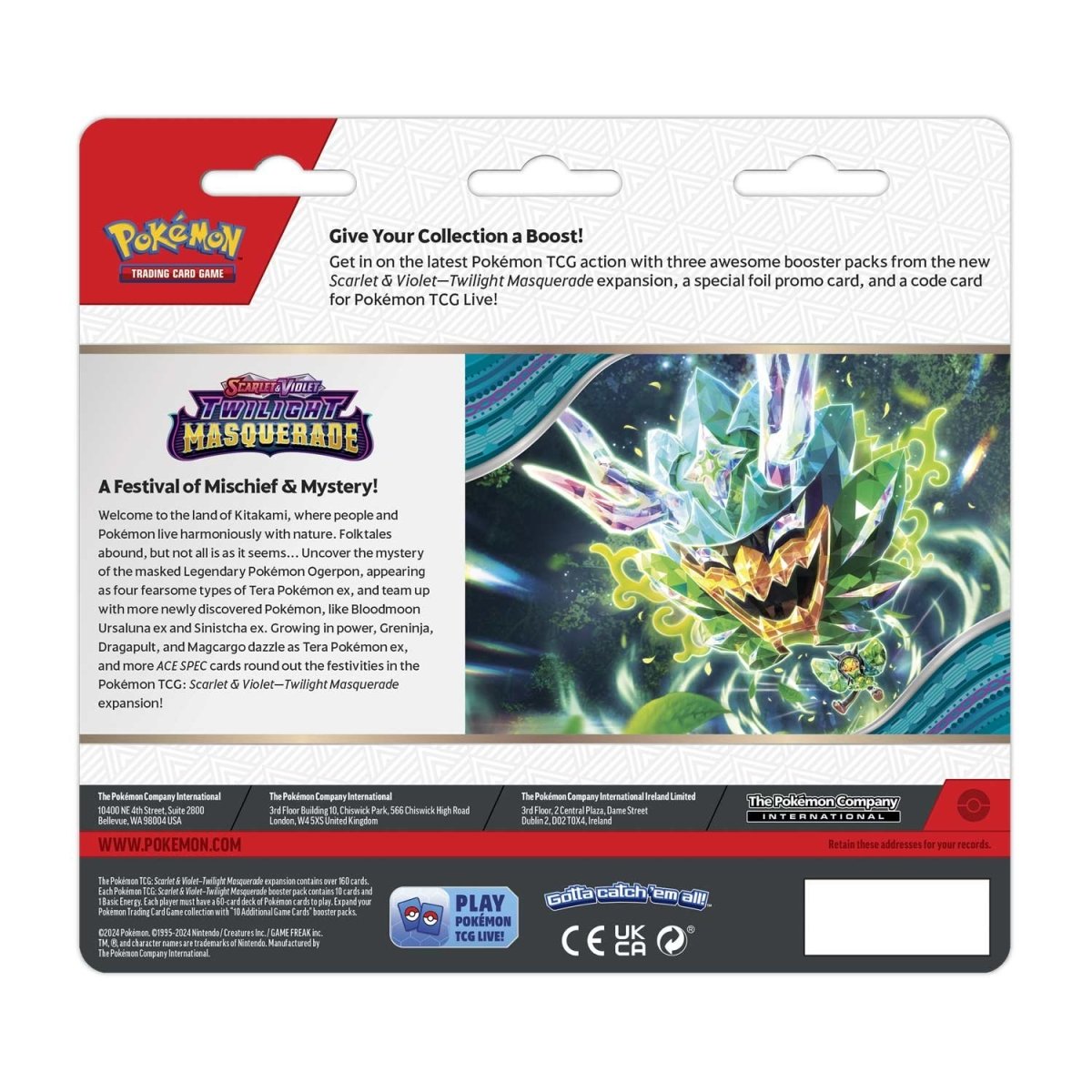 Pokémon TCG: Twilight Masquerade Revavroom 3-Pack Blister