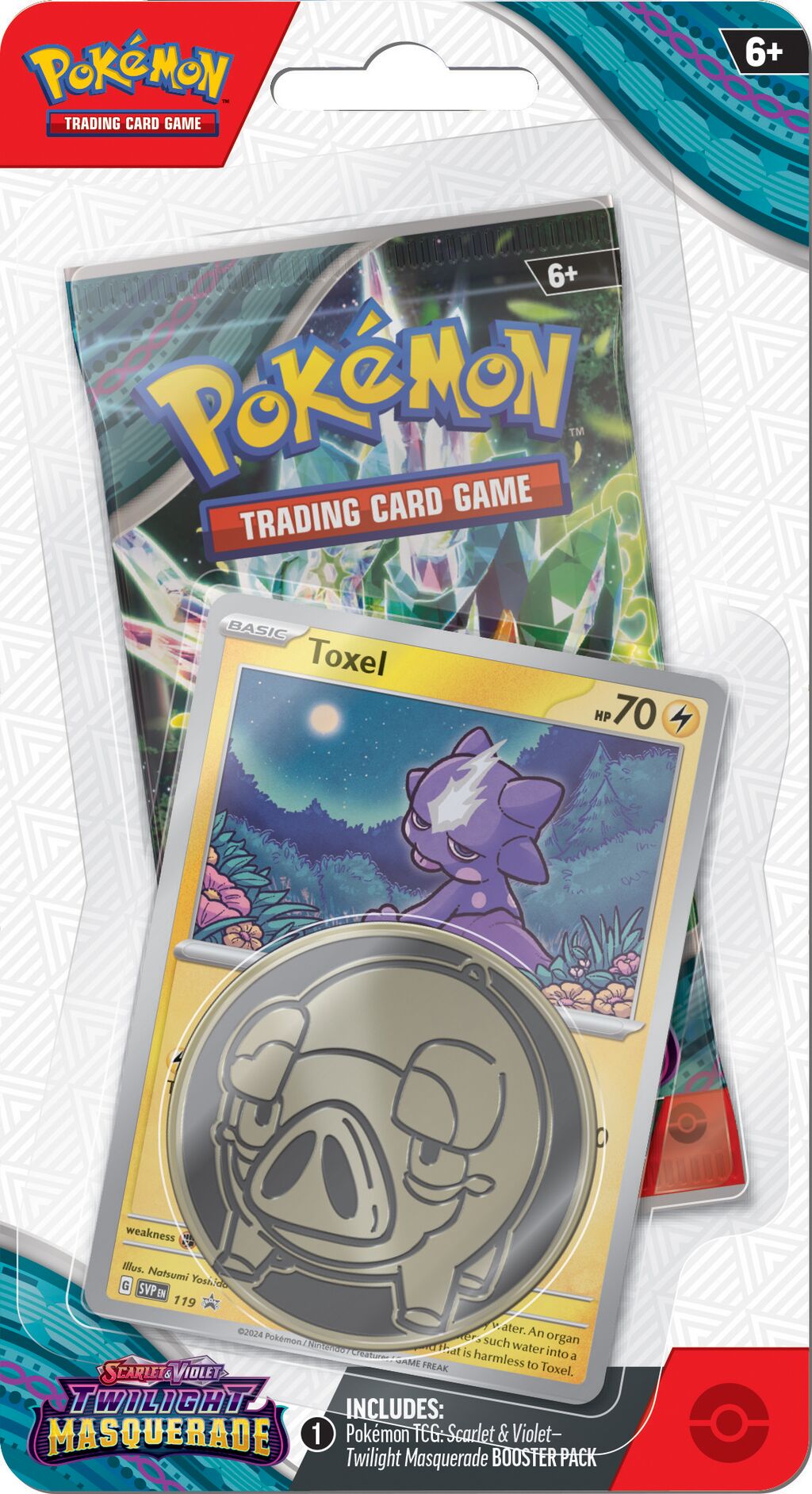 Pokémon TCG: Twilight Masquerade Toxel 1-Pack Blister