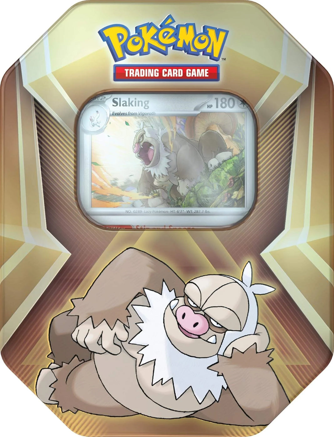 Pokémon TCG: Triple Whammy Slaking Tin