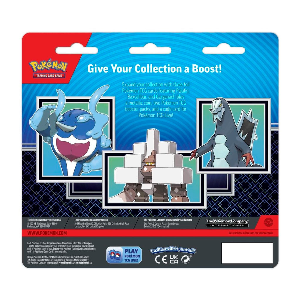 Pokémon TCG: Enhanced 2-Pack Blister Palafin, Garganacl & Baxcalibur