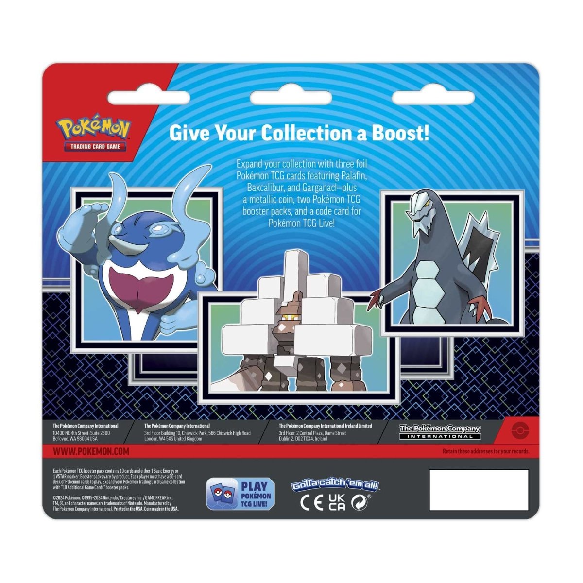 Pokémon TCG: Enhanced 2-Pack Blister Palafin, Garganacl & Baxcalibur