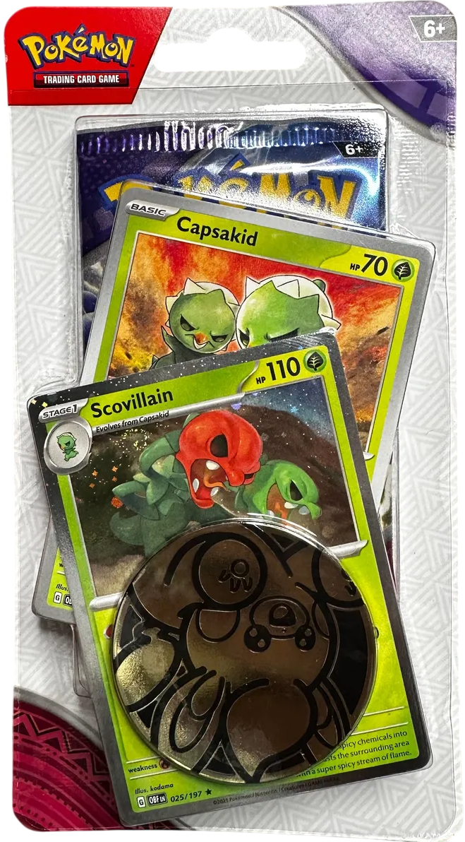 Pokémon TCG: Temporal Forces 1-Pack Blister Capsakid & Scovillain