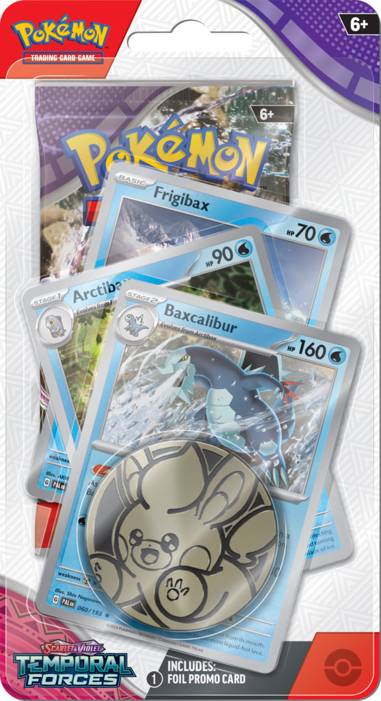 Pokémon TCG: Temporal Forces 1-Pack Blister Frigibax, Arctibax & Baxcalibur