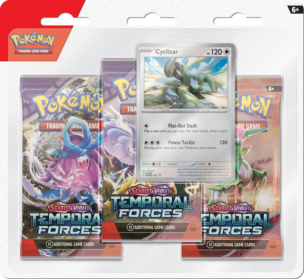 Pokémon TCG: Temporal Forces Cyclizar 3-Pack Blister