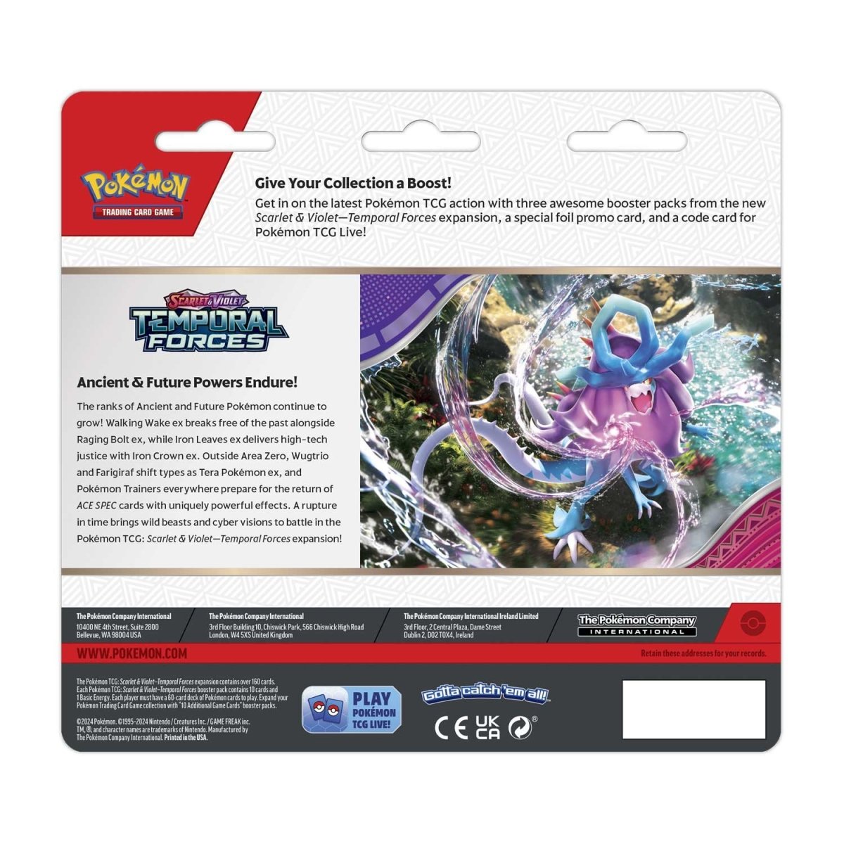Pokémon TCG: Temporal Forces Cleffa 3-Pack Blister