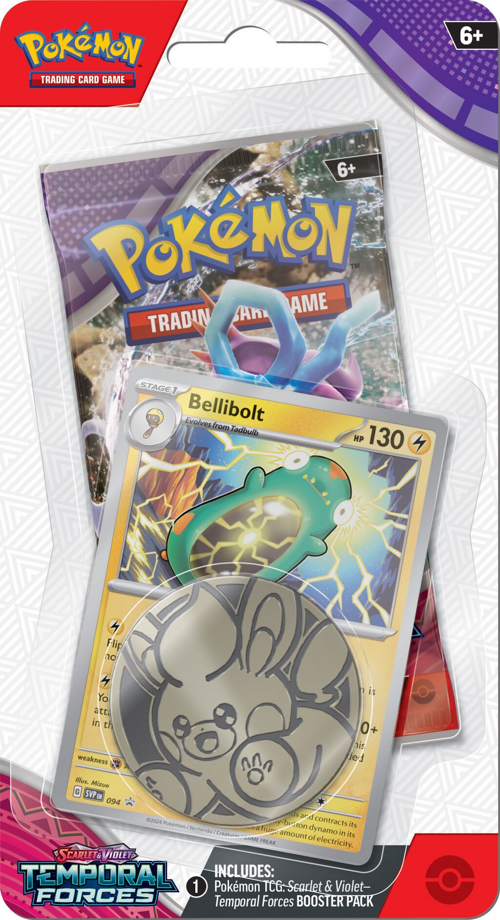 Pokémon TCG: Temporal Forces Bellibolt 1-Pack Blister