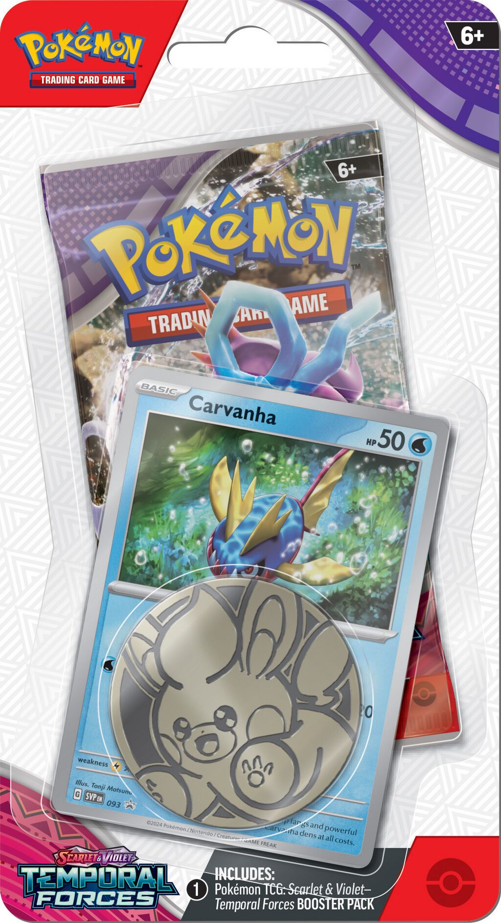 Pokémon TCG: Temporal Forces Carvanha 1-Pack Blister