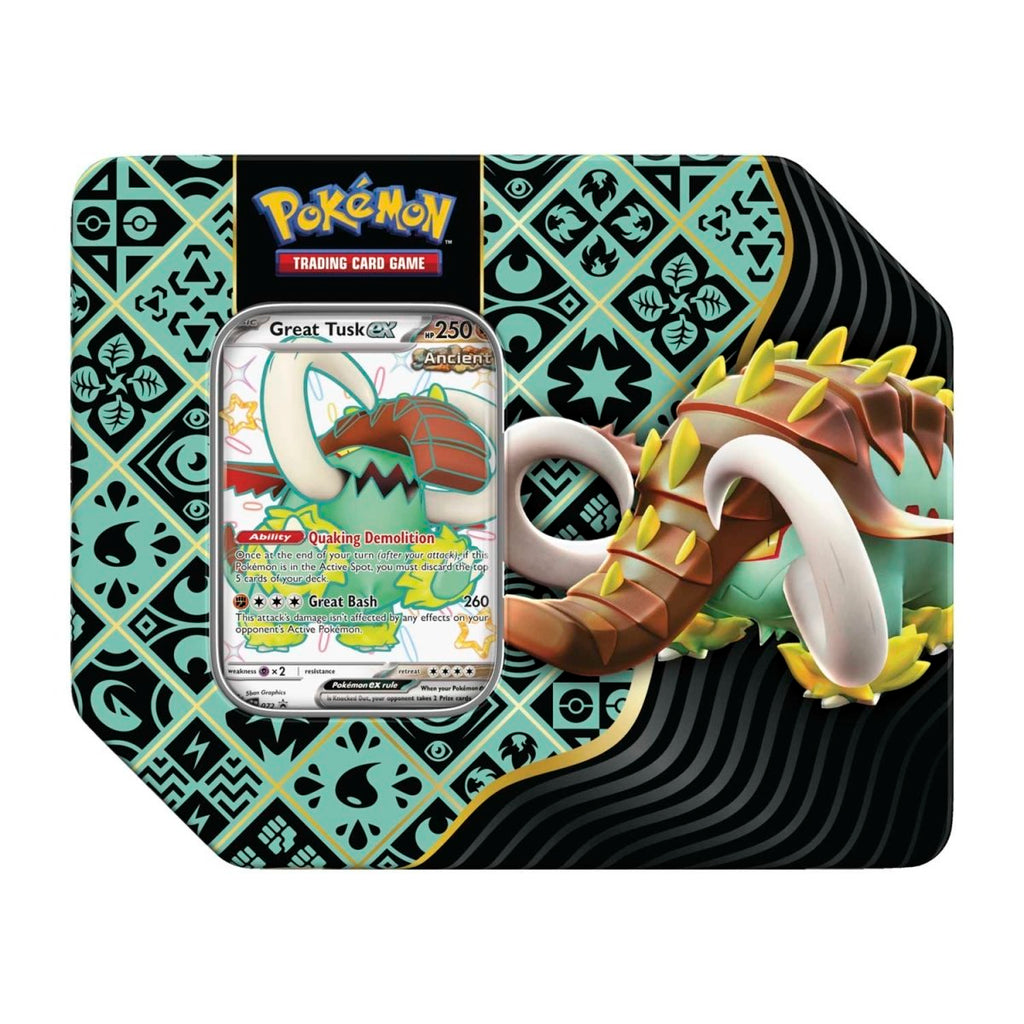 Pokémon TCG: Paldean Fates Great Tusk Tin