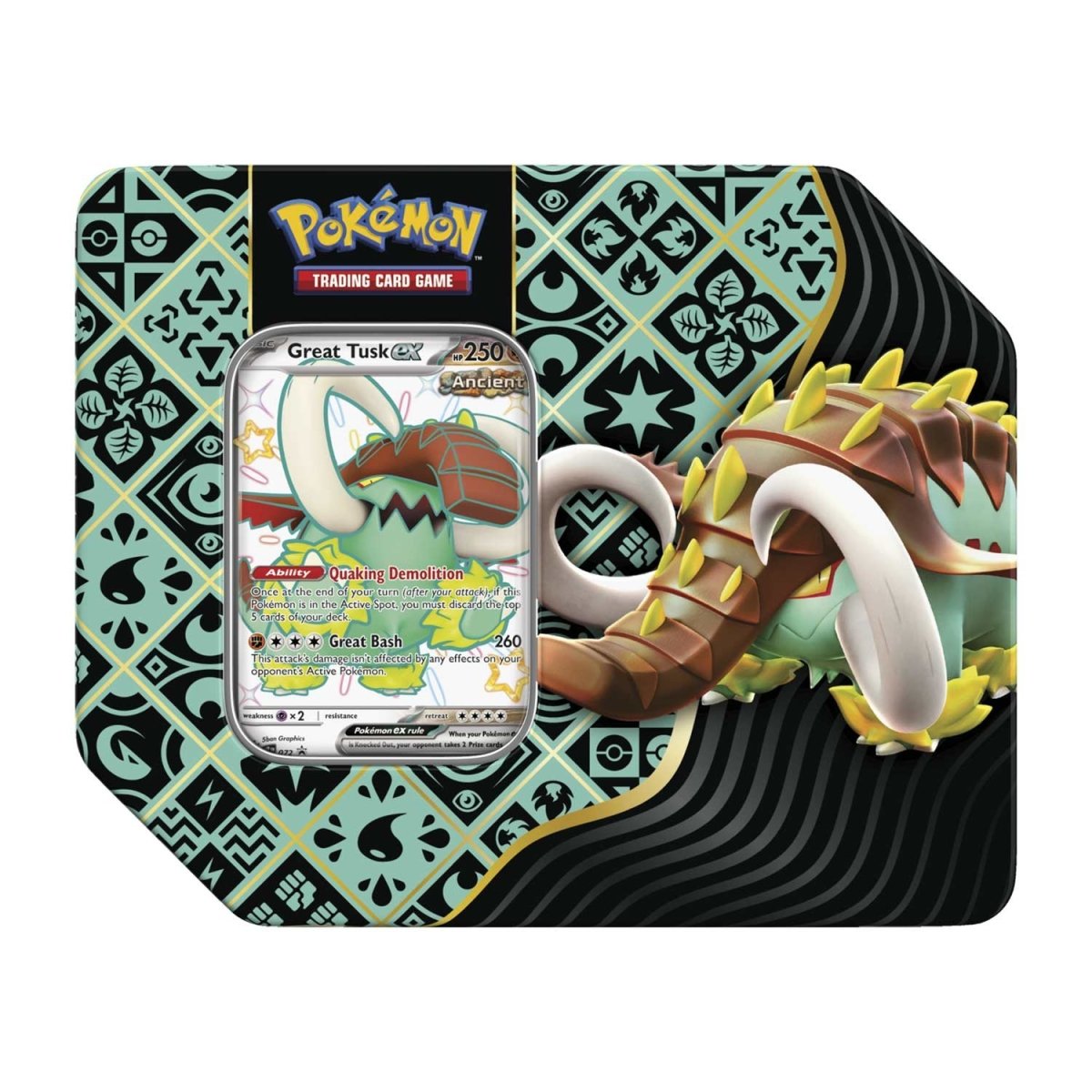 Pokémon TCG: Paldean Fates Great Tusk Tin
