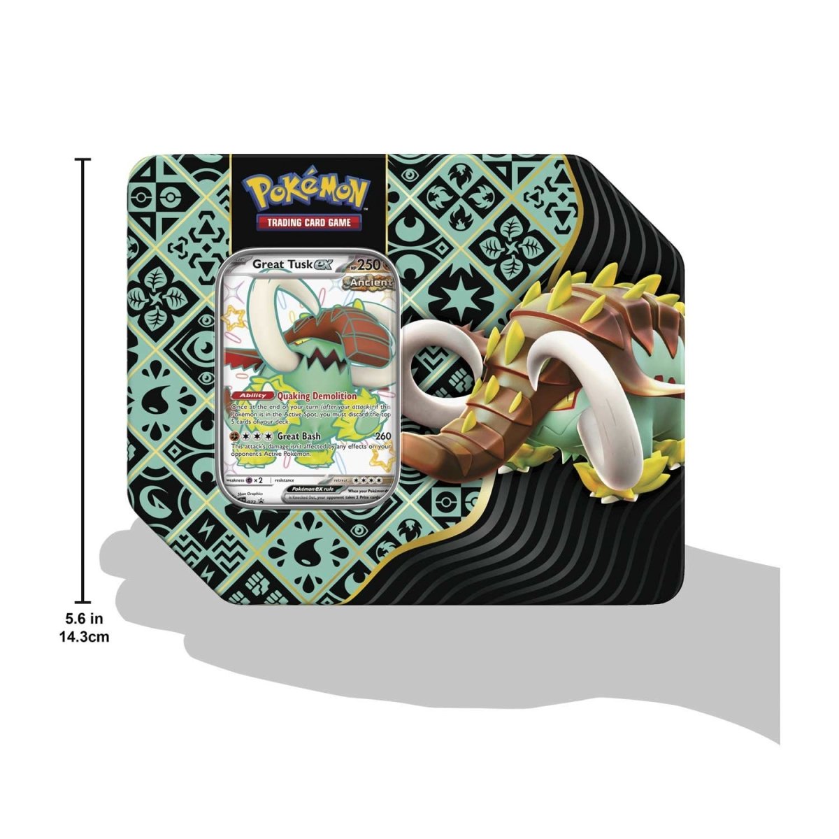Pokémon TCG: Paldean Fates Great Tusk Tin