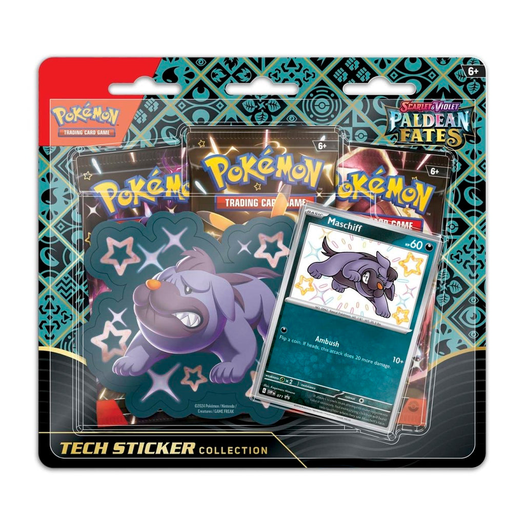 Pokémon TCG: Paldean Fates Maschiff Tech Sticker Collection