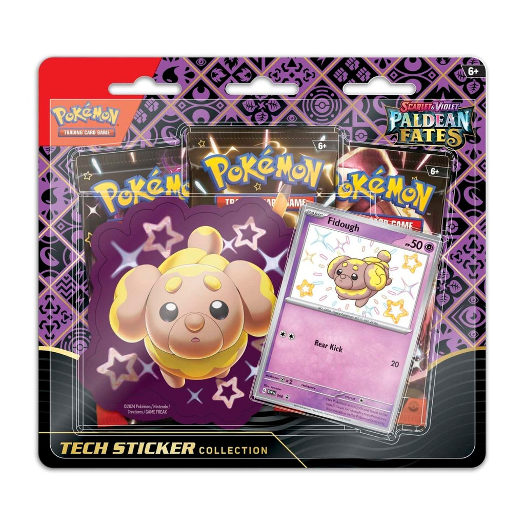 Pokémon TCG: Paldean Fates Fidough Tech Sticker Collection