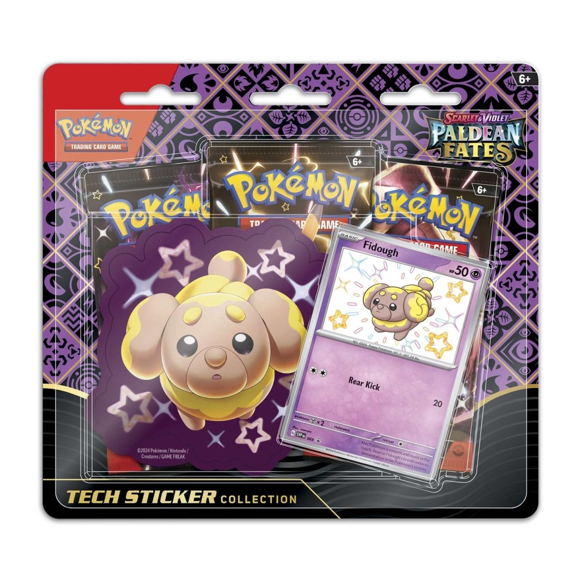 Pokémon TCG: Paldean Fates Fidough Tech Sticker Collection