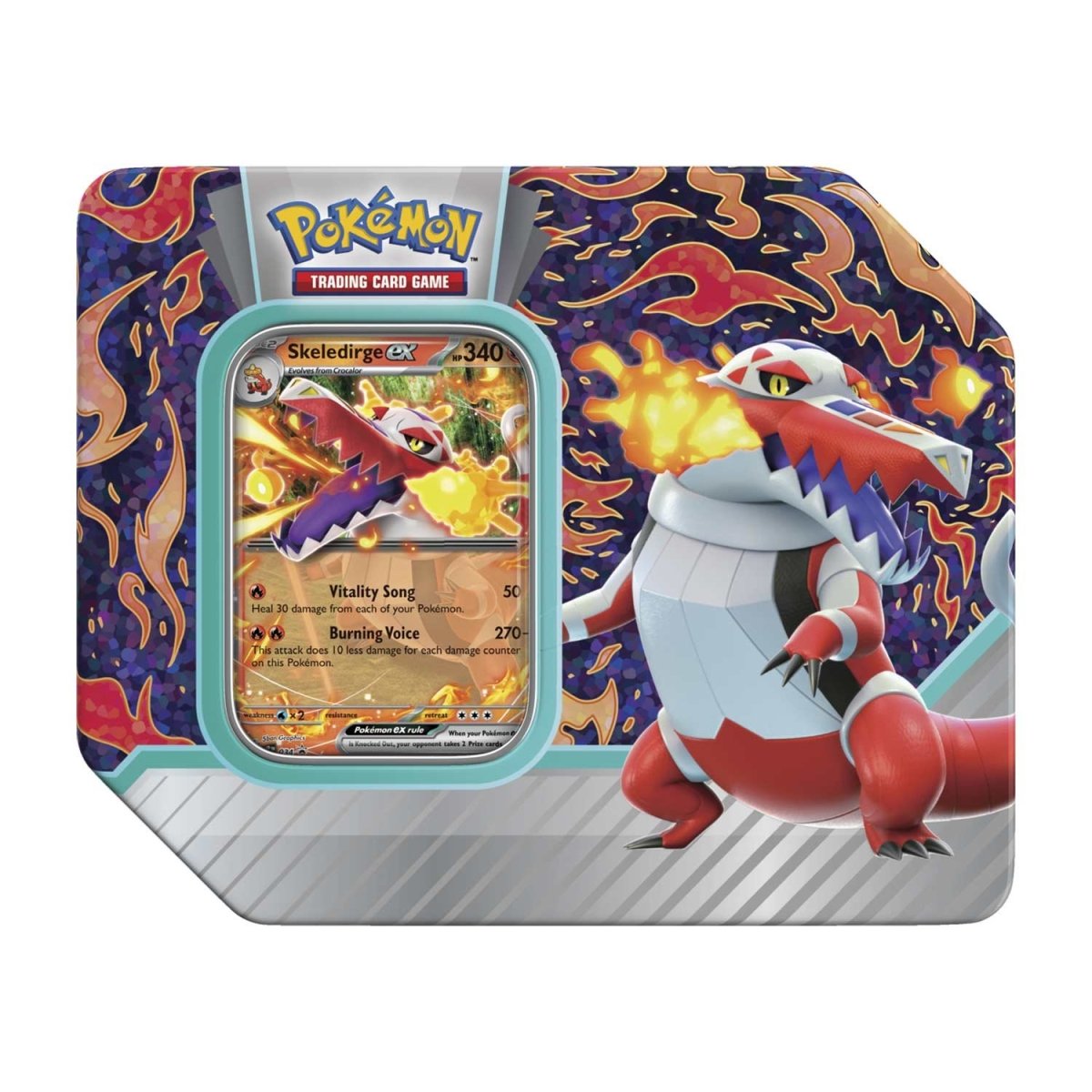 Pokémon TCG: Paldea Partners Small Skeledirge Tin