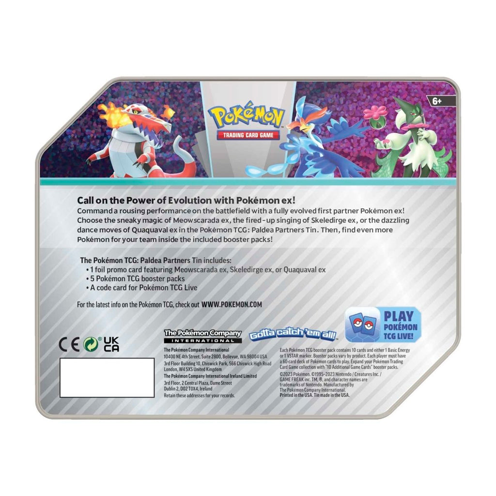 Pokémon TCG: Paldea Partners Small Meowscarada Tin