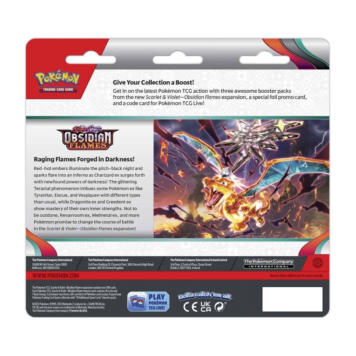 Pokémon TCG: Obsidian Flames Eevee 3-Pack Blister