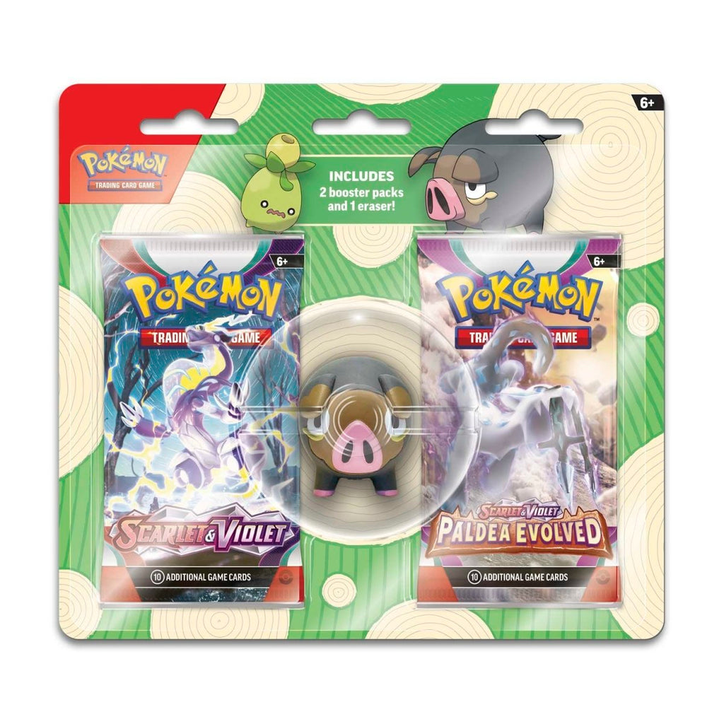 Pokémon TCG: 2023 Lechonk Eraser 2-Pack Bundle